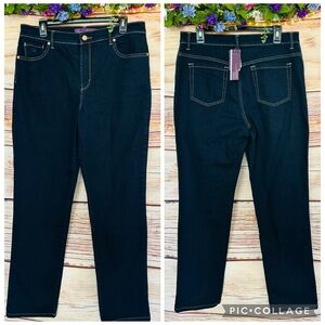 Gloria Vanderbilt Women’s Dark Wash Amanda Stretch Slimming Jeans Size 12 NWT